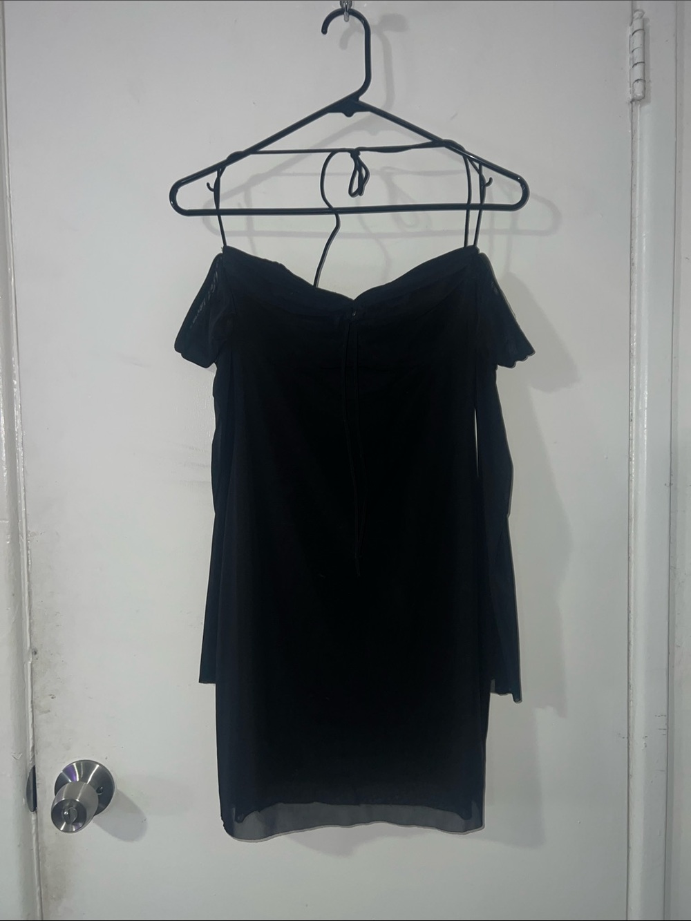 Black Off-Shoulder Women’s Dress
